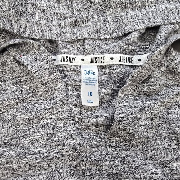 Justice Shirt Bundle Lot Of 3 Lightweight Hooded Tops Pullover Gymnast Size 10 - Picture 3 of 9